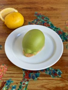 Limetten Gelee Törtchen der Patisserie und Cafe Crapulix in Berlin Steglitz und Winterfeldmarkt